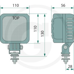 Foco LED 12V trabajo